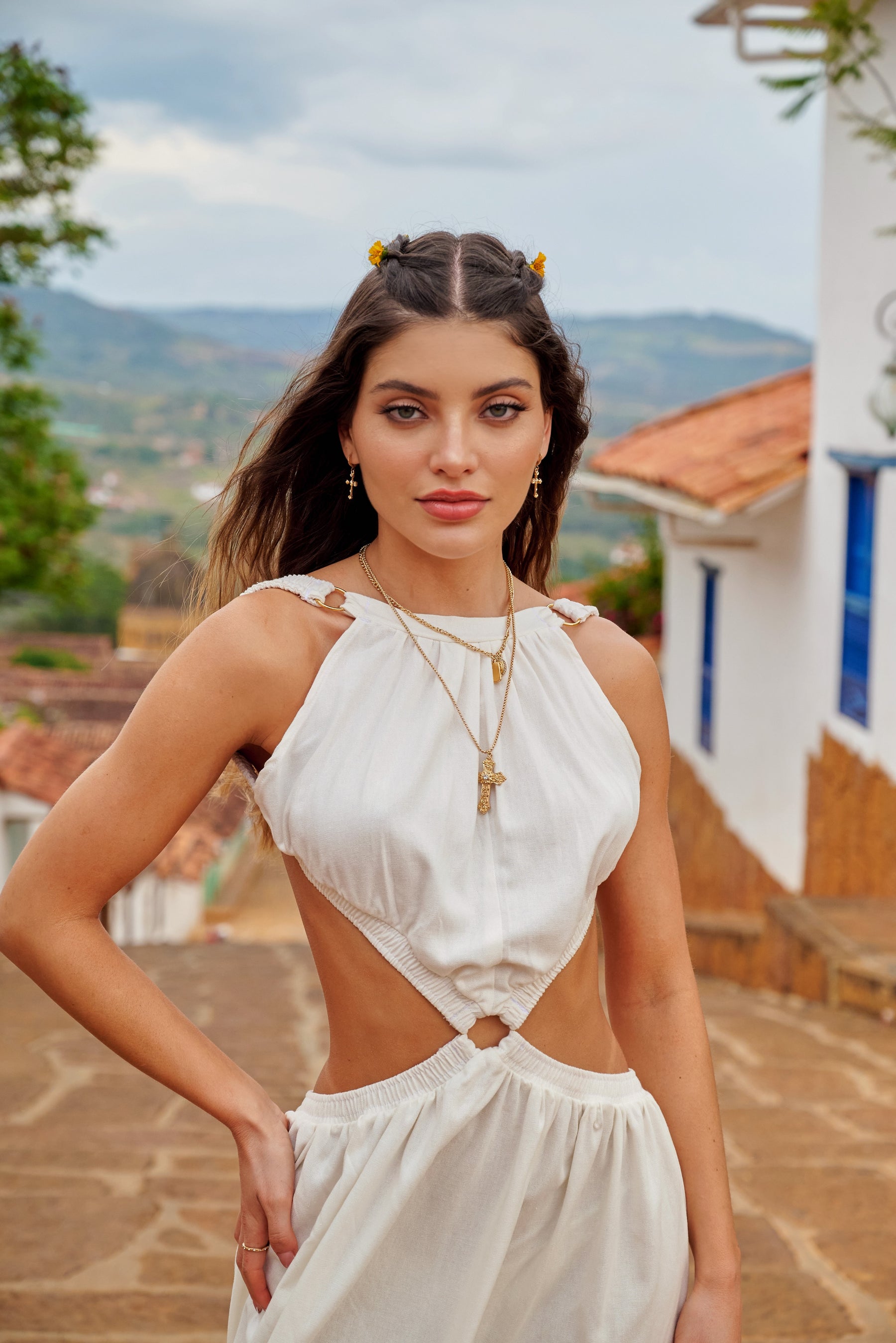 Amarilis Maxi Dress Ivory