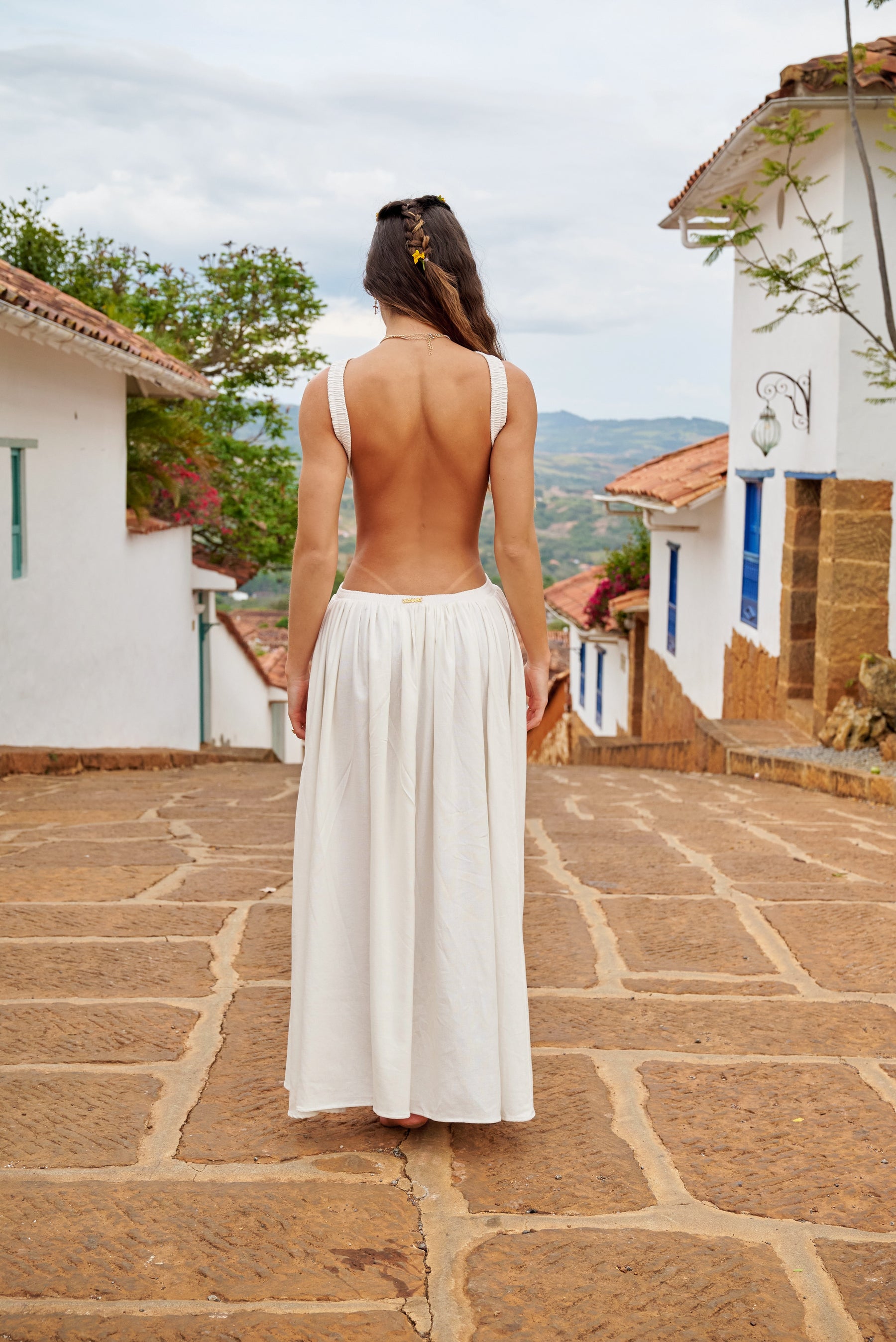 Amarilis Maxi Dress Ivory