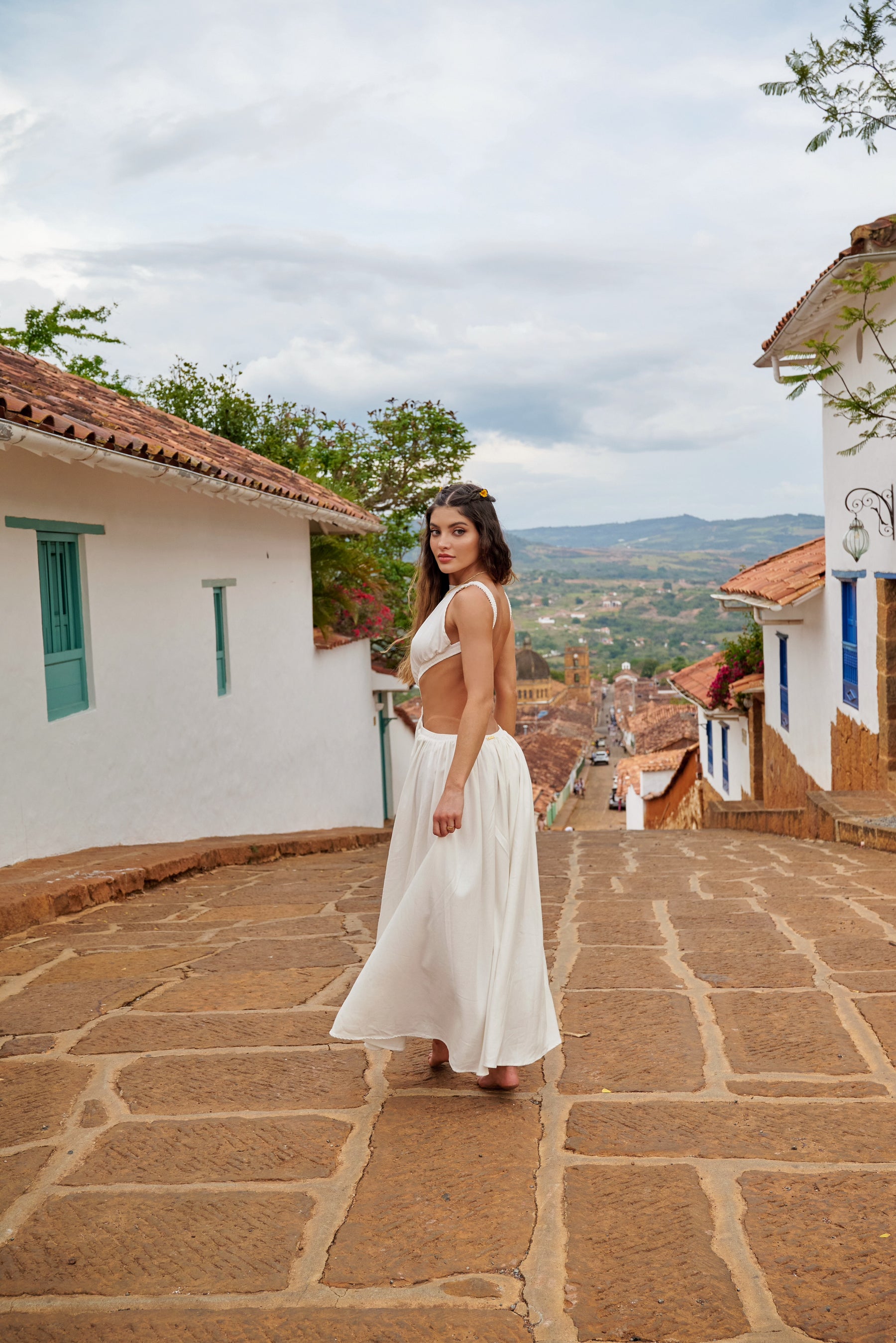 Amarilis Maxi Dress Ivory