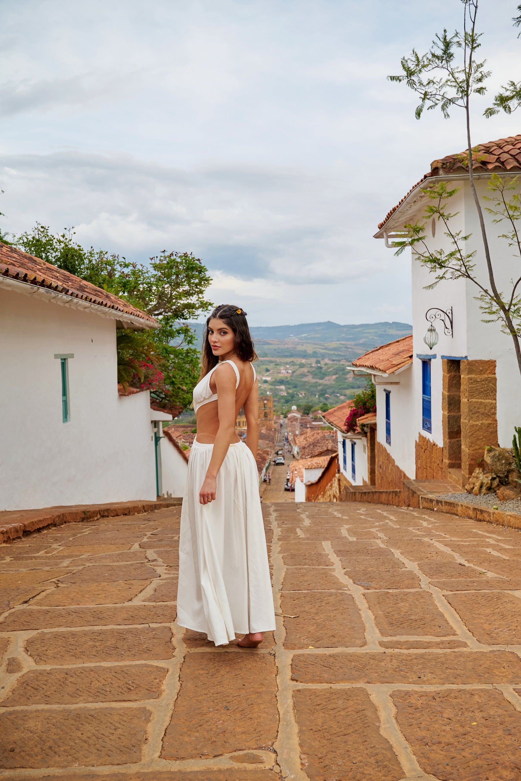 Amarilis Maxi Dress Ivory