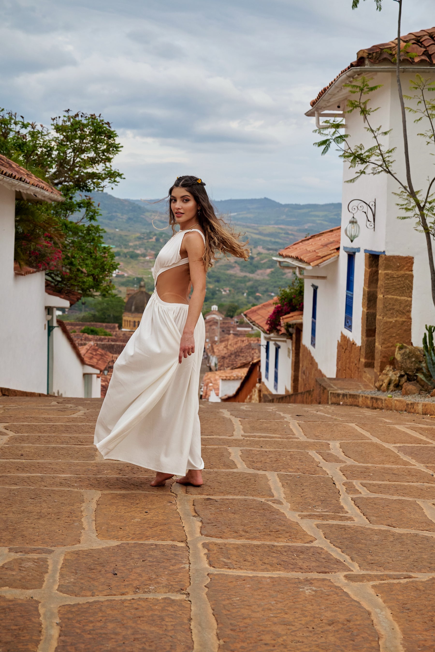 Amarilis Maxi Dress Ivory