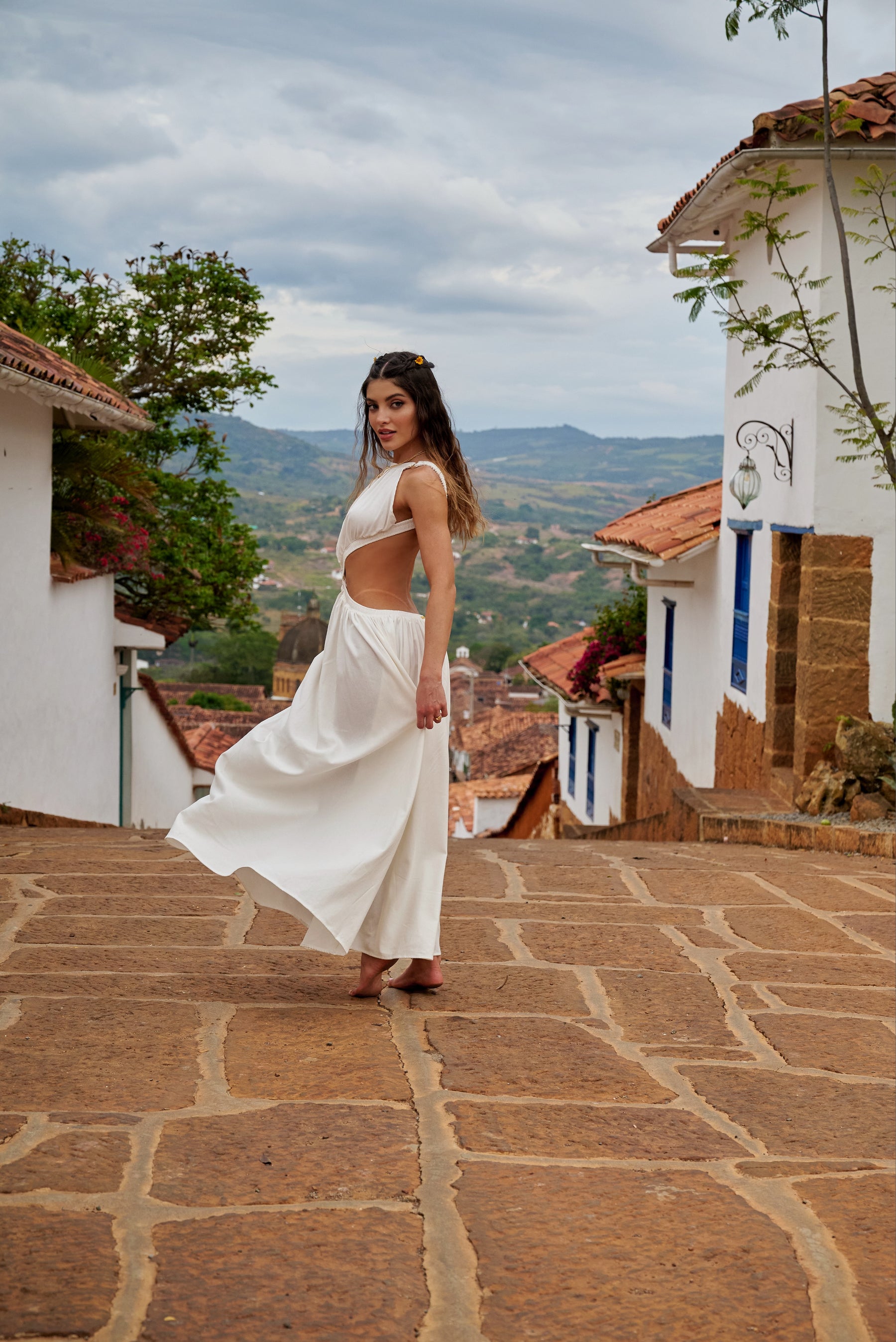 Amarilis Maxi Dress Ivory