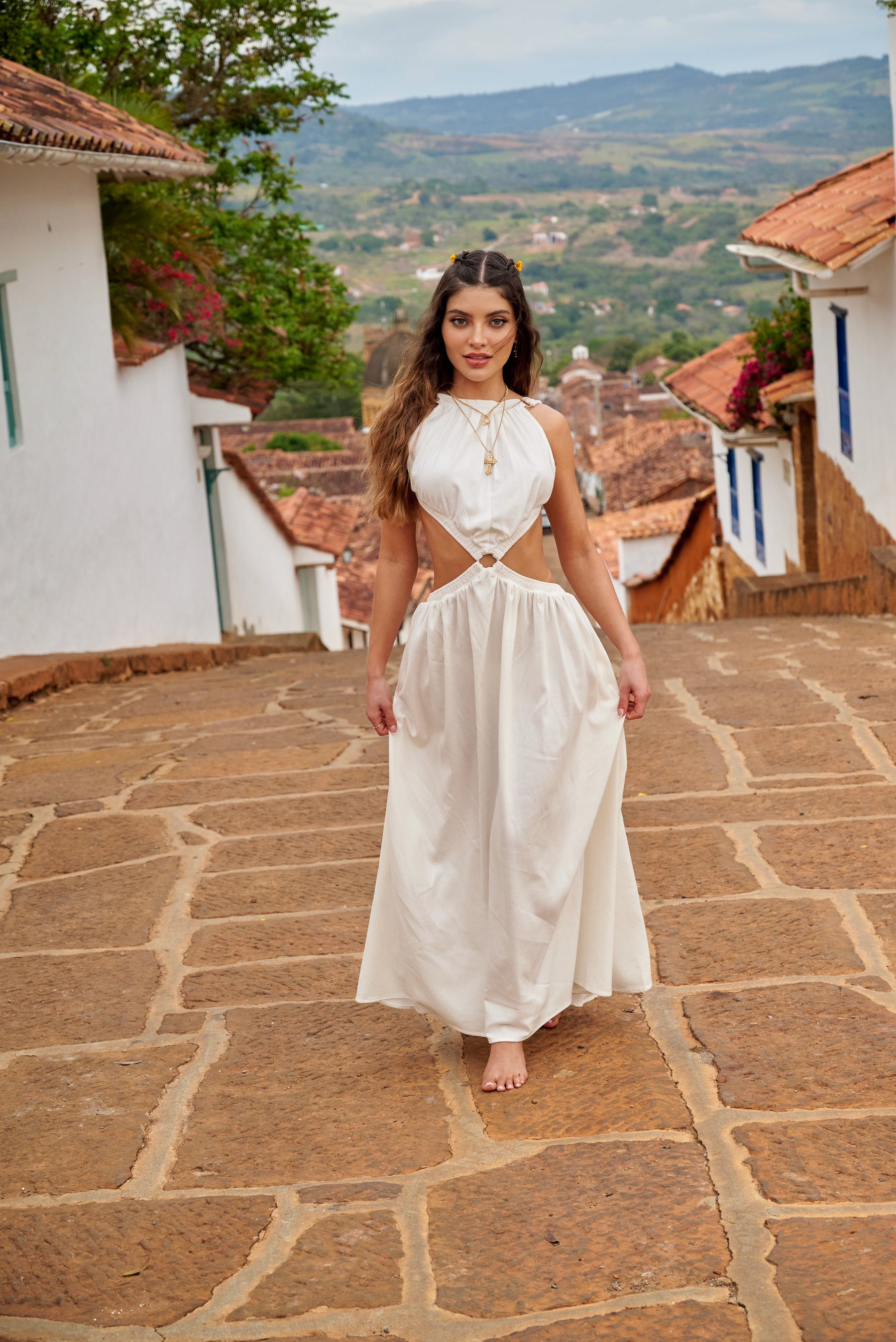 Amarilis Maxi Dress Ivory