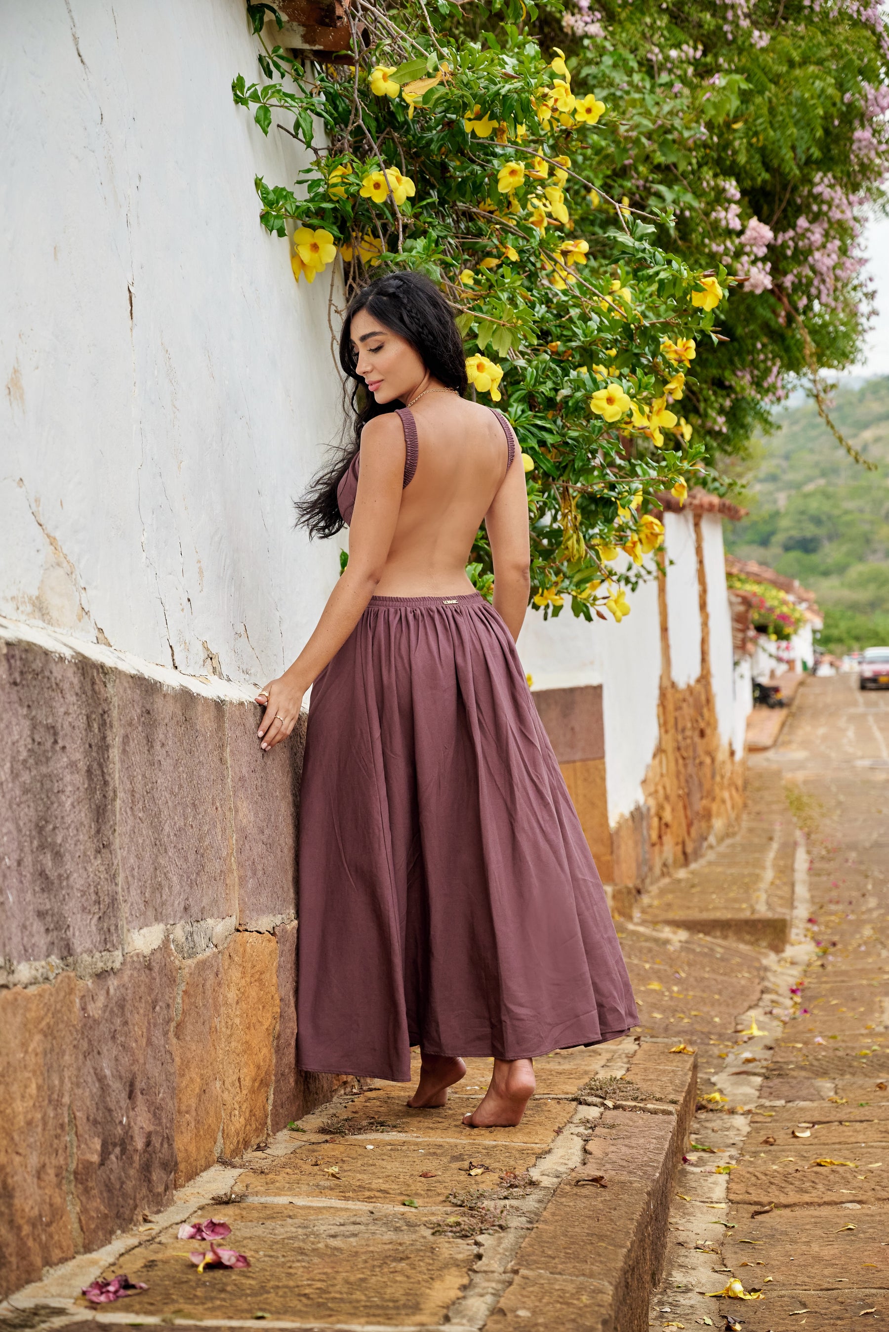 Amarilis Maxi Dress Brown