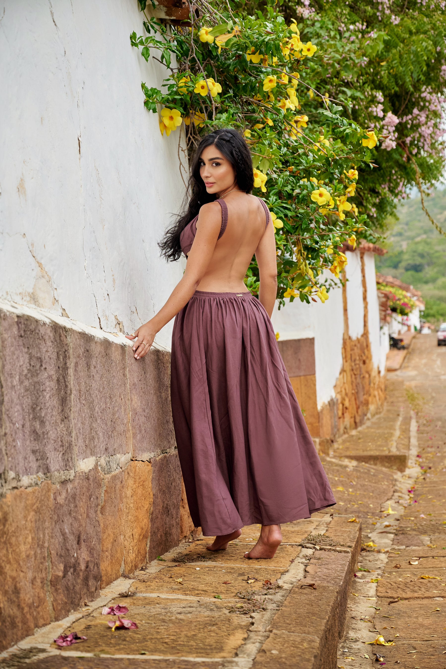 Amarilis Maxi Dress Brown
