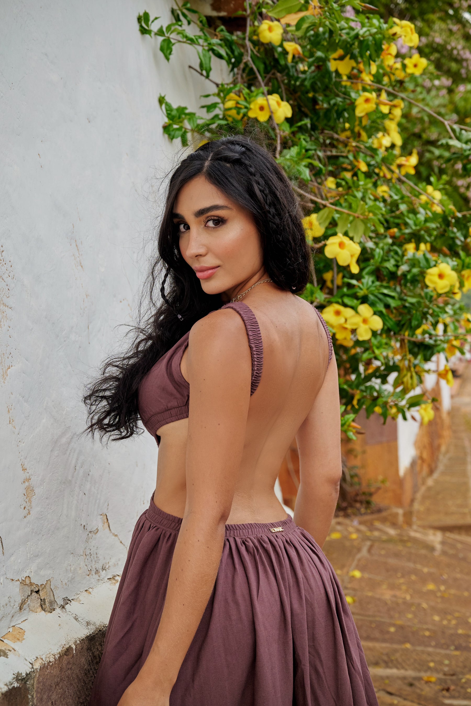 Amarilis Maxi Dress Brown