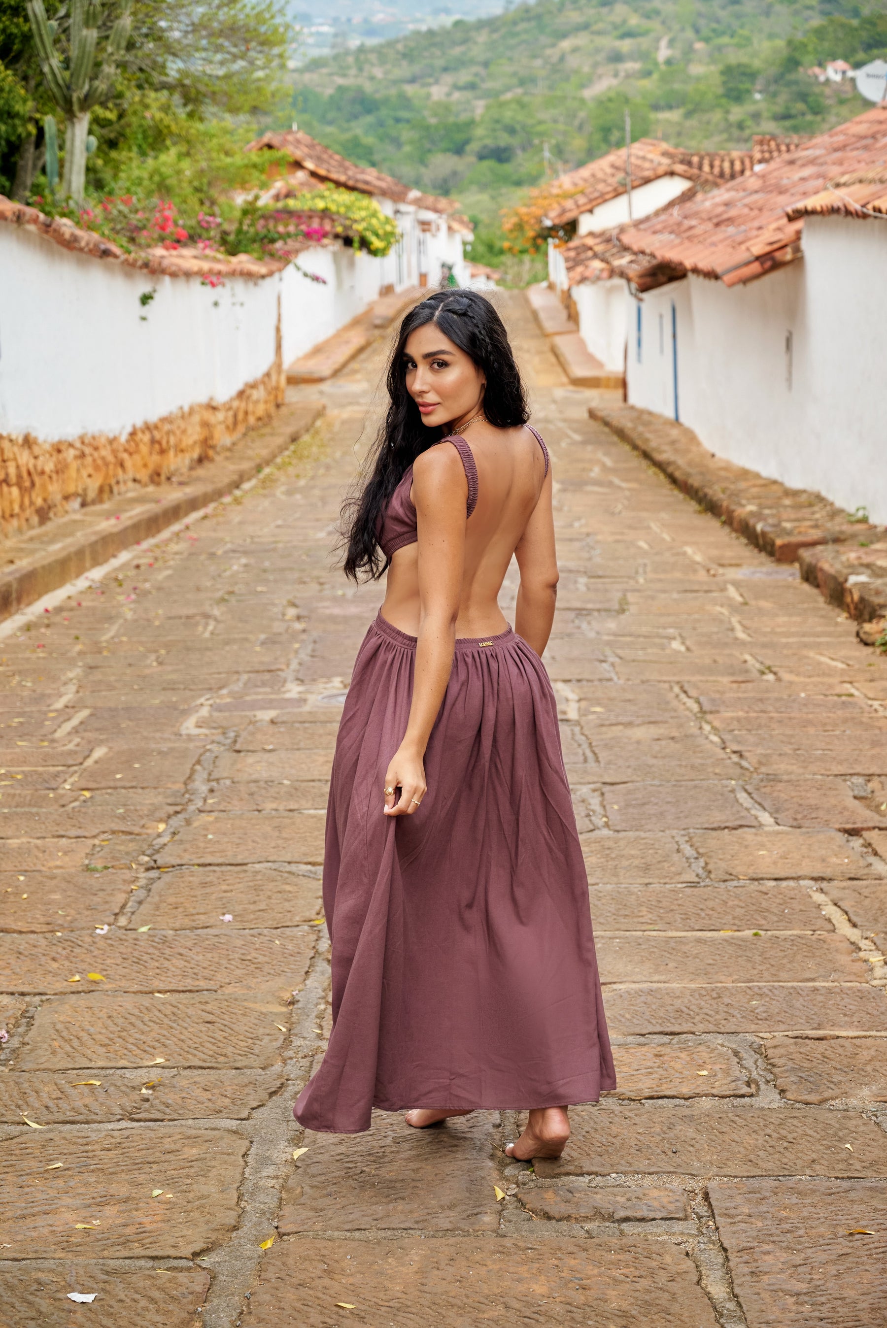 Amarilis Maxi Dress Brown