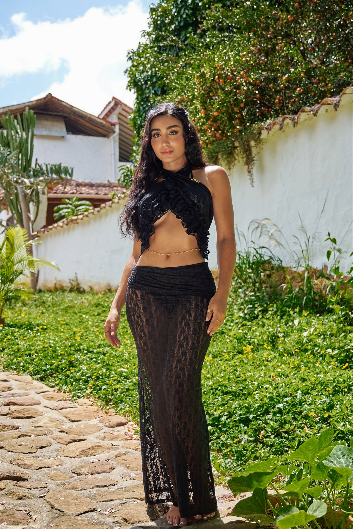 Mosquetta Maxi Skirt Black