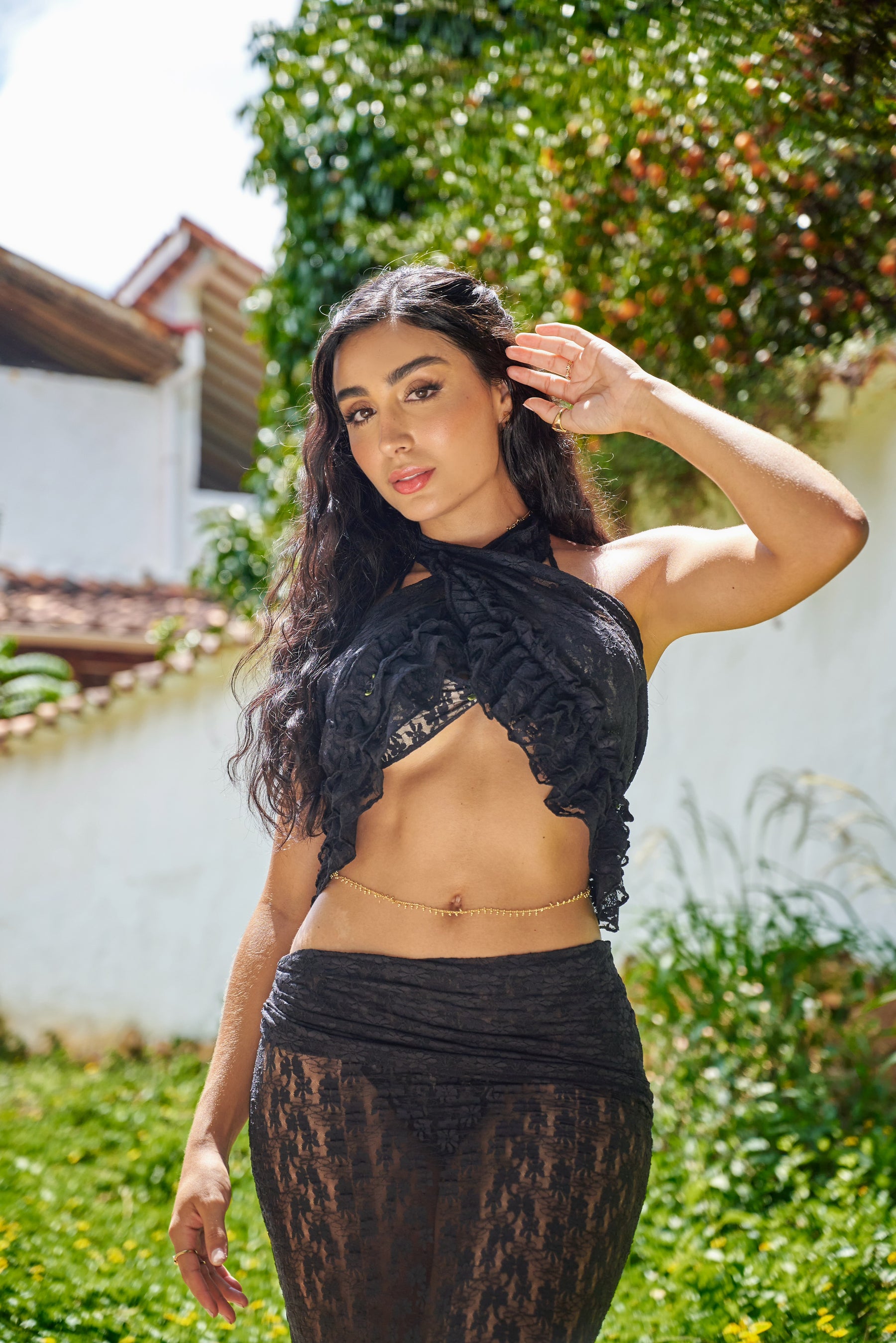Mosquetta Maxi Skirt Black