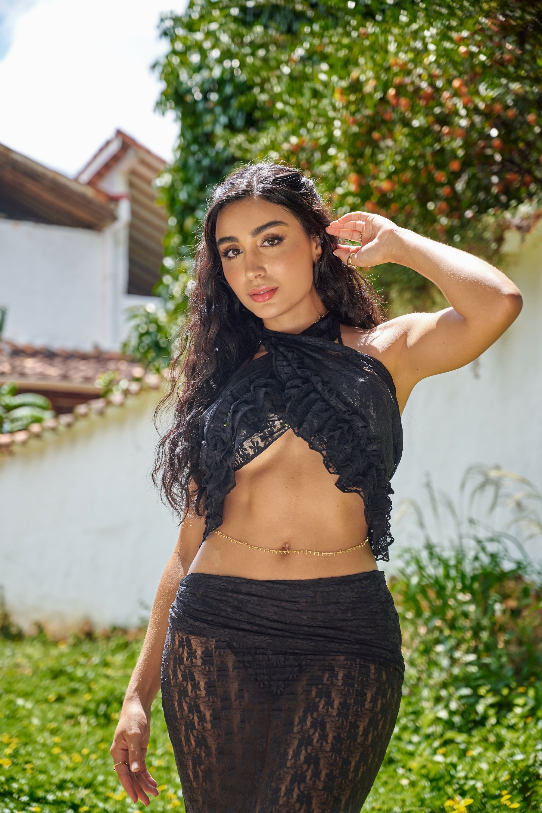 Mosquetta Maxi Skirt Black