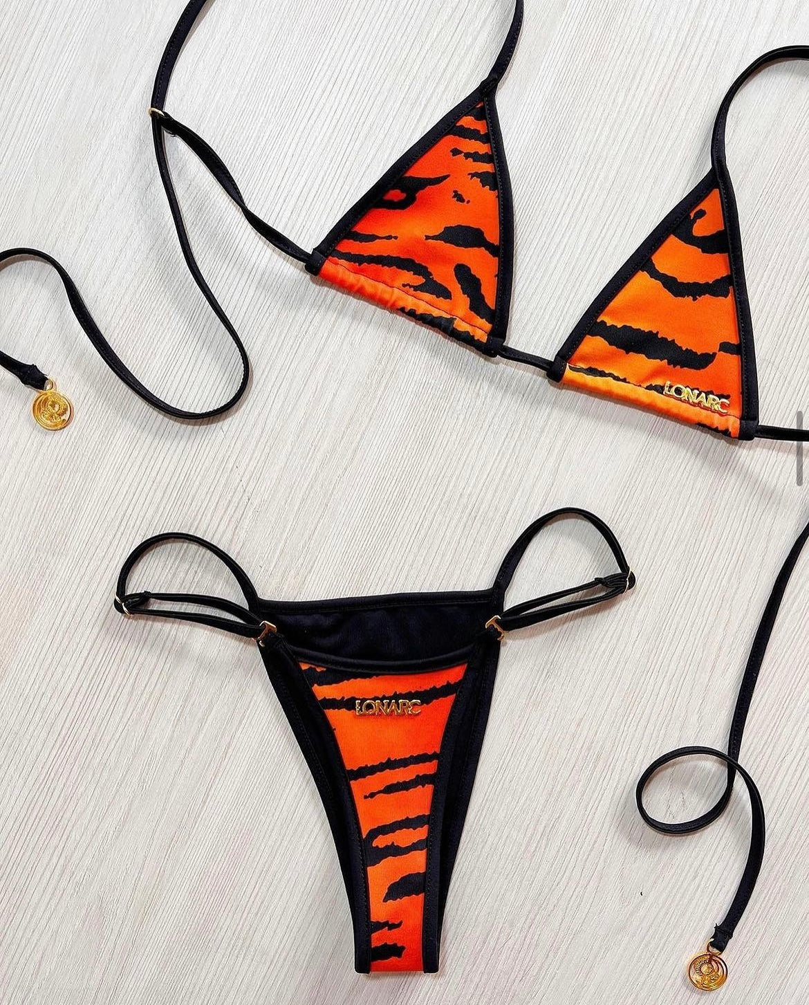 Sunny Bottom Tiger print and Black stripes