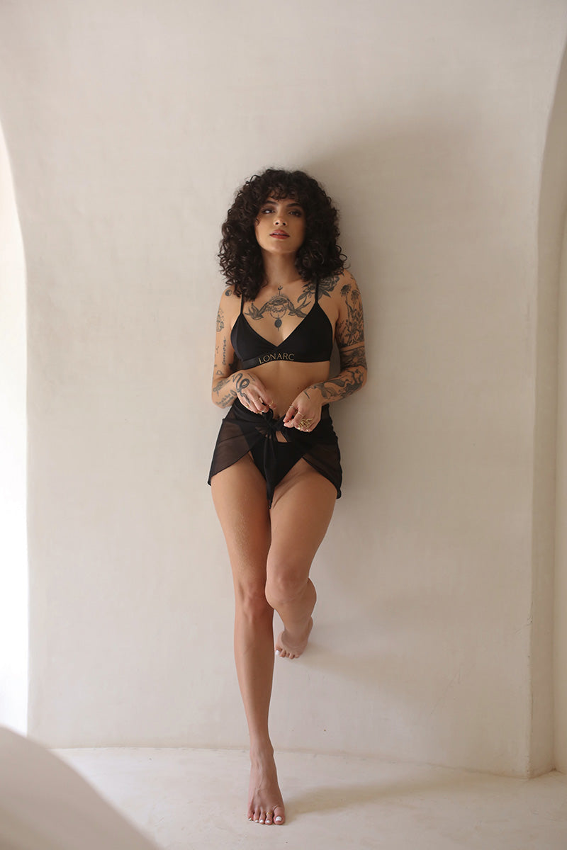 Kova Cover Up Skirt Black