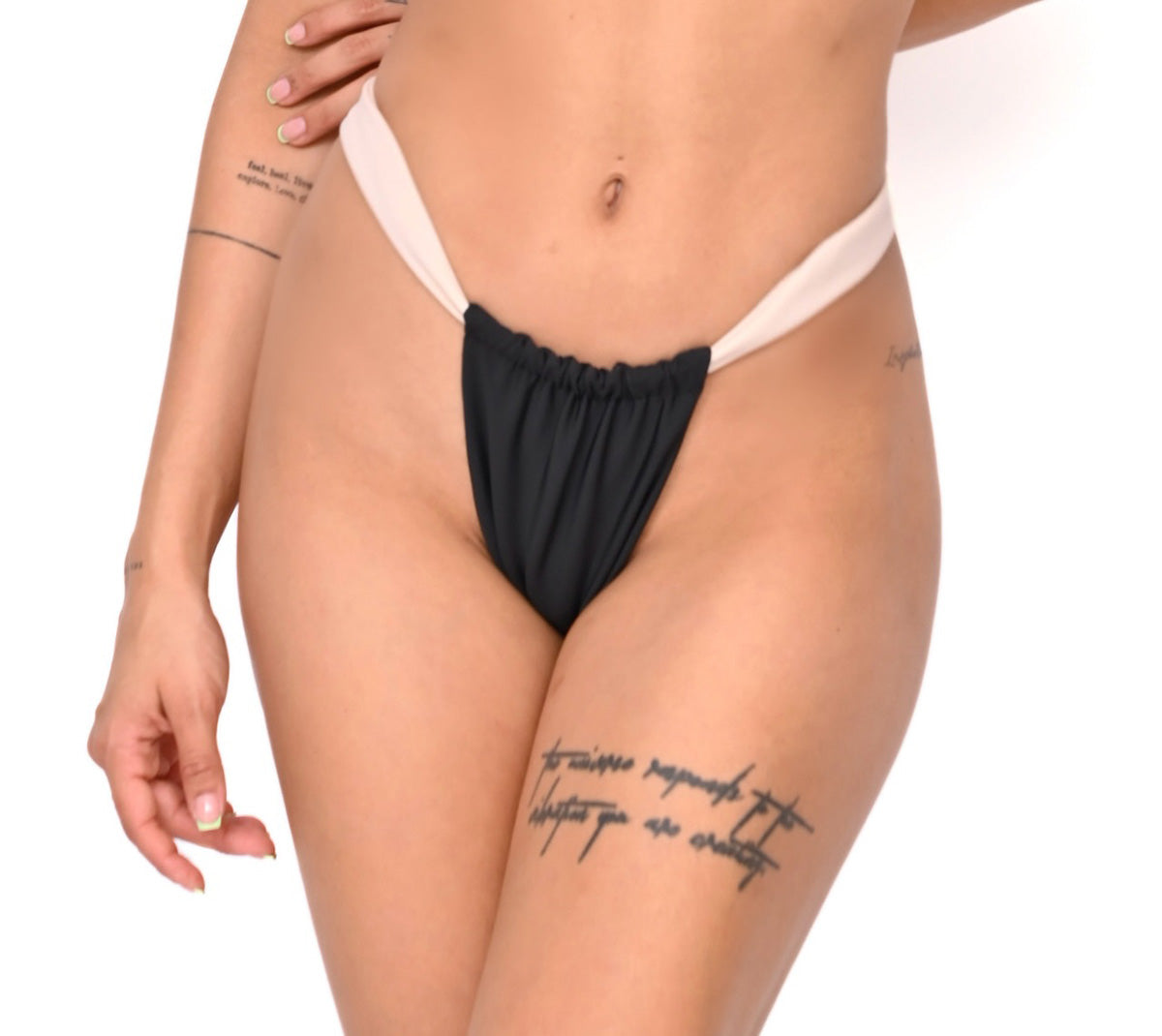 Arce Bottom Black and Nude