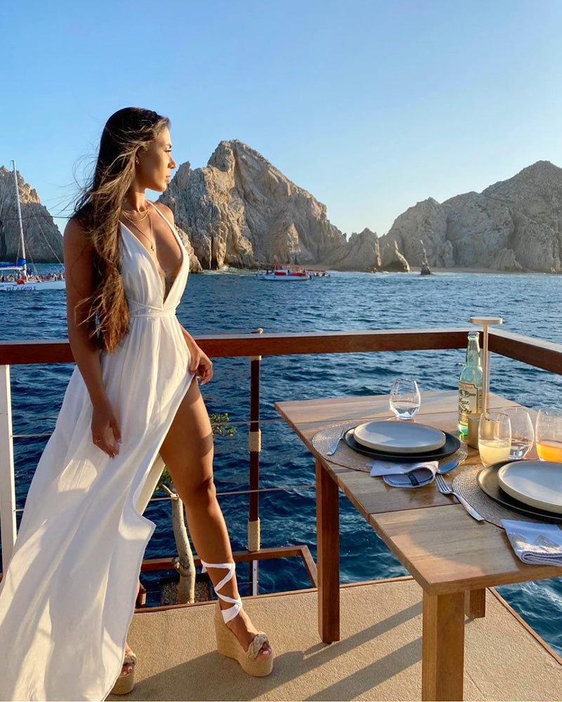 Ibiza Maxi Dress Ivory
