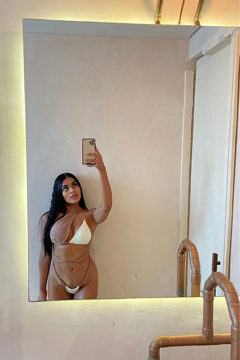 Arce Top White Cream and Caramel