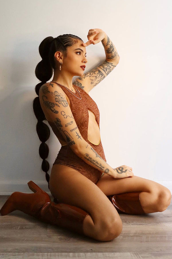 Zafiro One Piece Melted and Nude Double Side