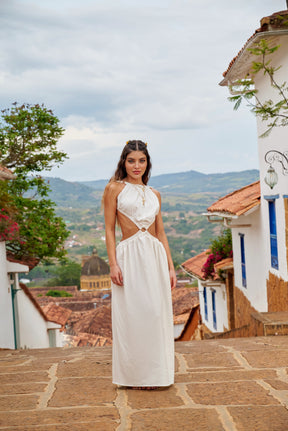 Amarilis Maxi Dress Ivory