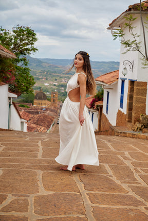 Amarilis Maxi Dress Ivory