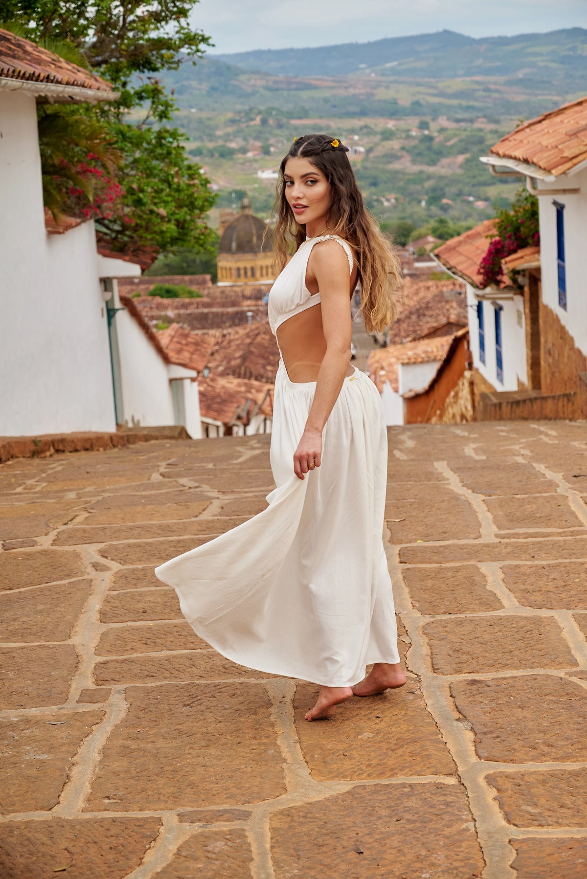 Amarilis Maxi Dress Ivory