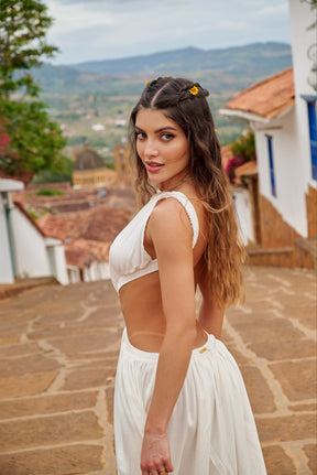 Amarilis Maxi Dress Ivory