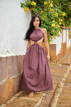 Amarilis Maxi Dress Brown