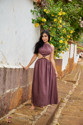 Amarilis Maxi Dress Brown