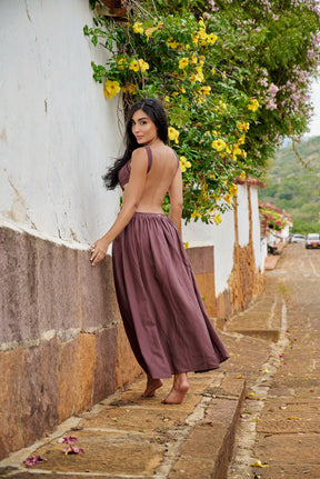 Amarilis Maxi Dress Brown