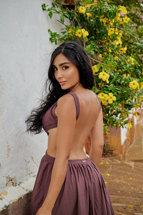 Amarilis Maxi Dress Brown