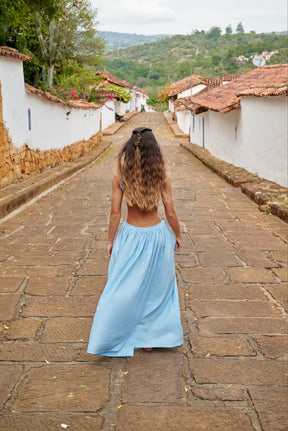 Amarilis Maxi Dress Baby Blue