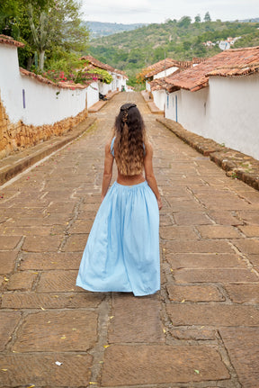 Amarilis Maxi Dress Baby Blue