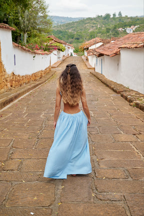 Amarilis Maxi Dress Baby Blue