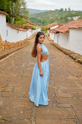 Amarilis Maxi Dress Baby Blue