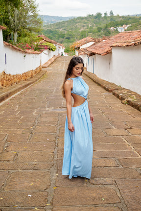 Amarilis Maxi Dress Baby Blue