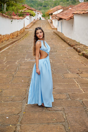 Amarilis Maxi Dress Baby Blue