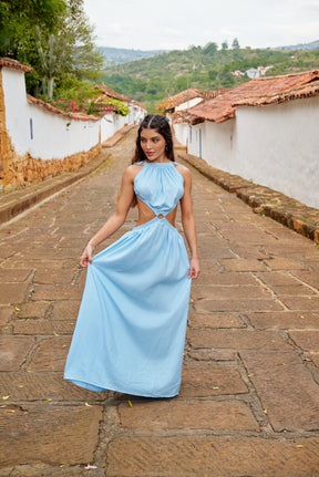 Amarilis Maxi Dress Baby Blue