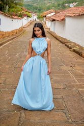Amarilis Maxi Dress Baby Blue