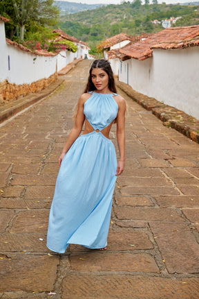 Amarilis Maxi Dress Baby Blue