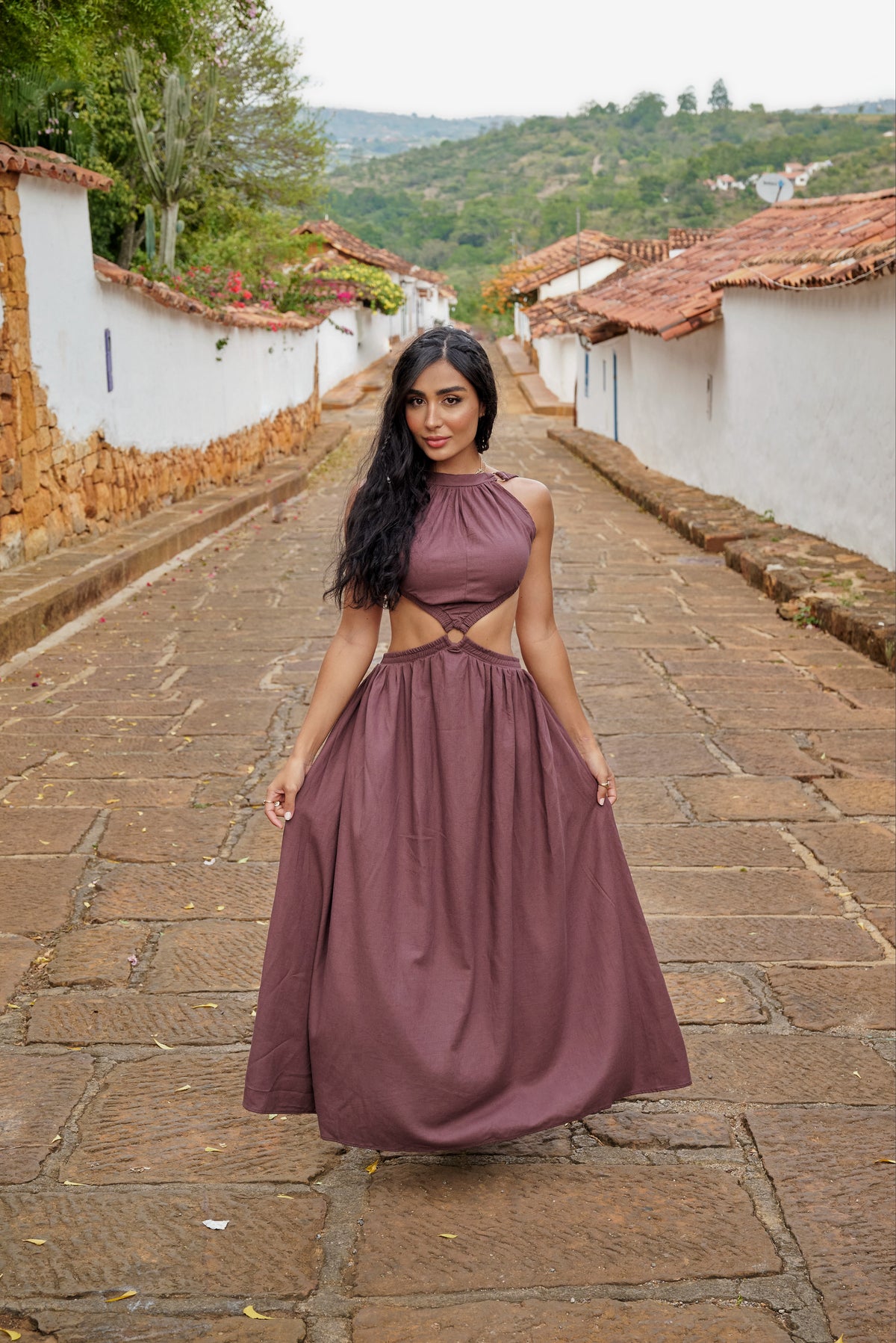 Amarilis Maxi Dress Brown