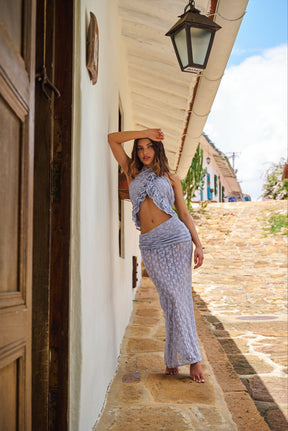 Mosquetta Maxi Skirt Baby Blue