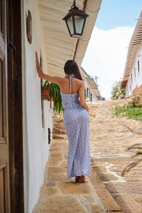 Mosquetta Maxi Skirt Baby Blue
