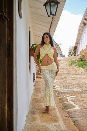 Mosquetta Maxi Skirt Baby Yellow