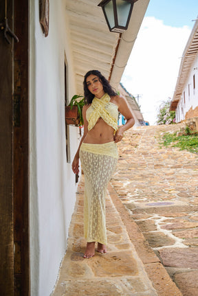 Mosquetta Maxi Skirt Baby Yellow
