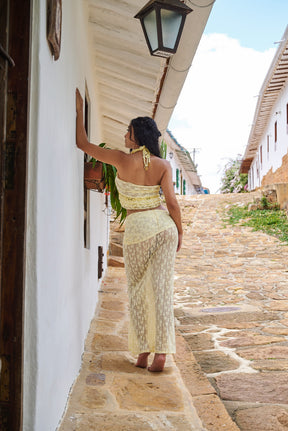 Mosquetta Maxi Skirt Baby Yellow