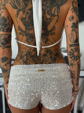 Gigi Top White Sequins
