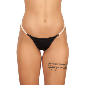 Formentera Bottom Black and Nude Strips